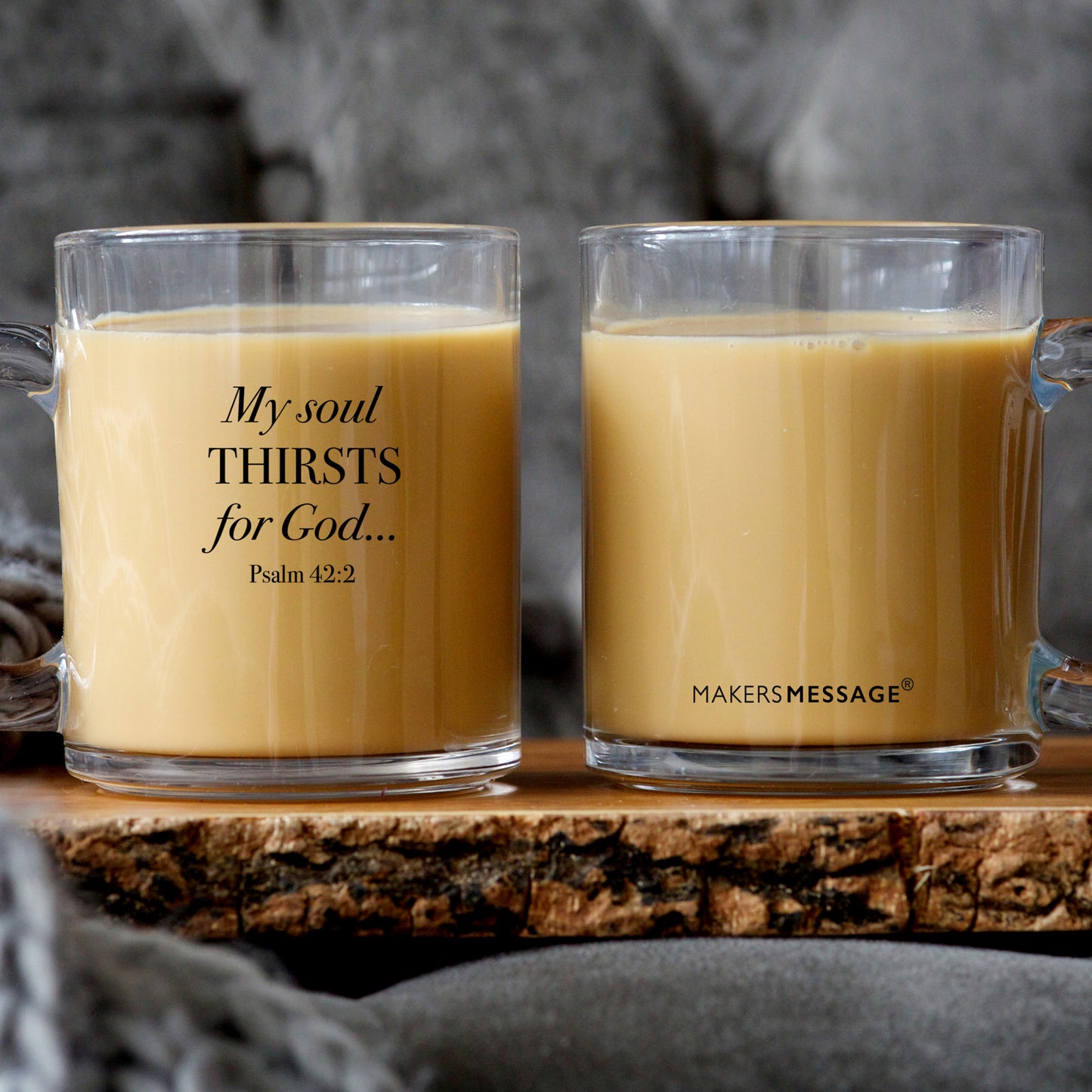 My Soul Thirsts For God - Psalm 42:2 - 10oz Glass Mug