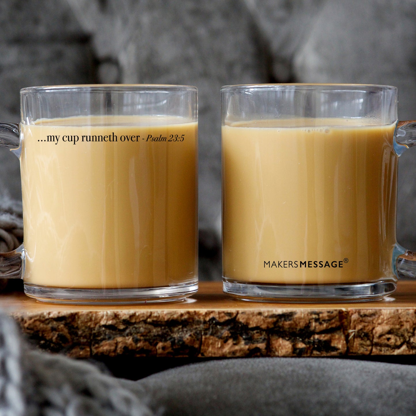 My Cup Runneth Over - Psalm 23:5 - 10oz Glass Mug