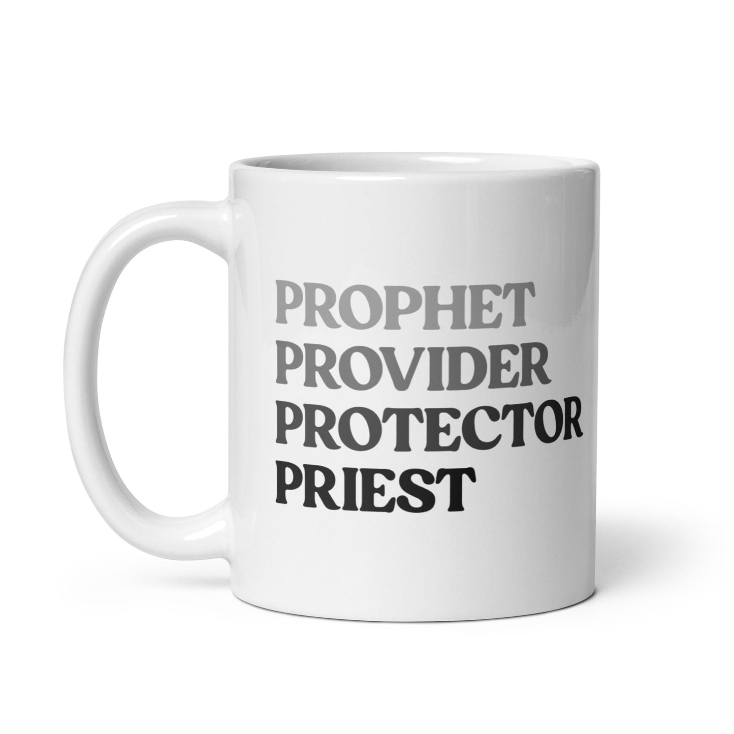Prophet, Provider, Protector, Priest Personalised Mug For Men