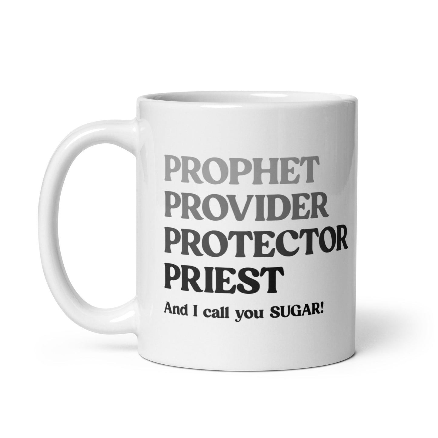 Prophet, Provider, Protector, Priest Personalised Mug For Men