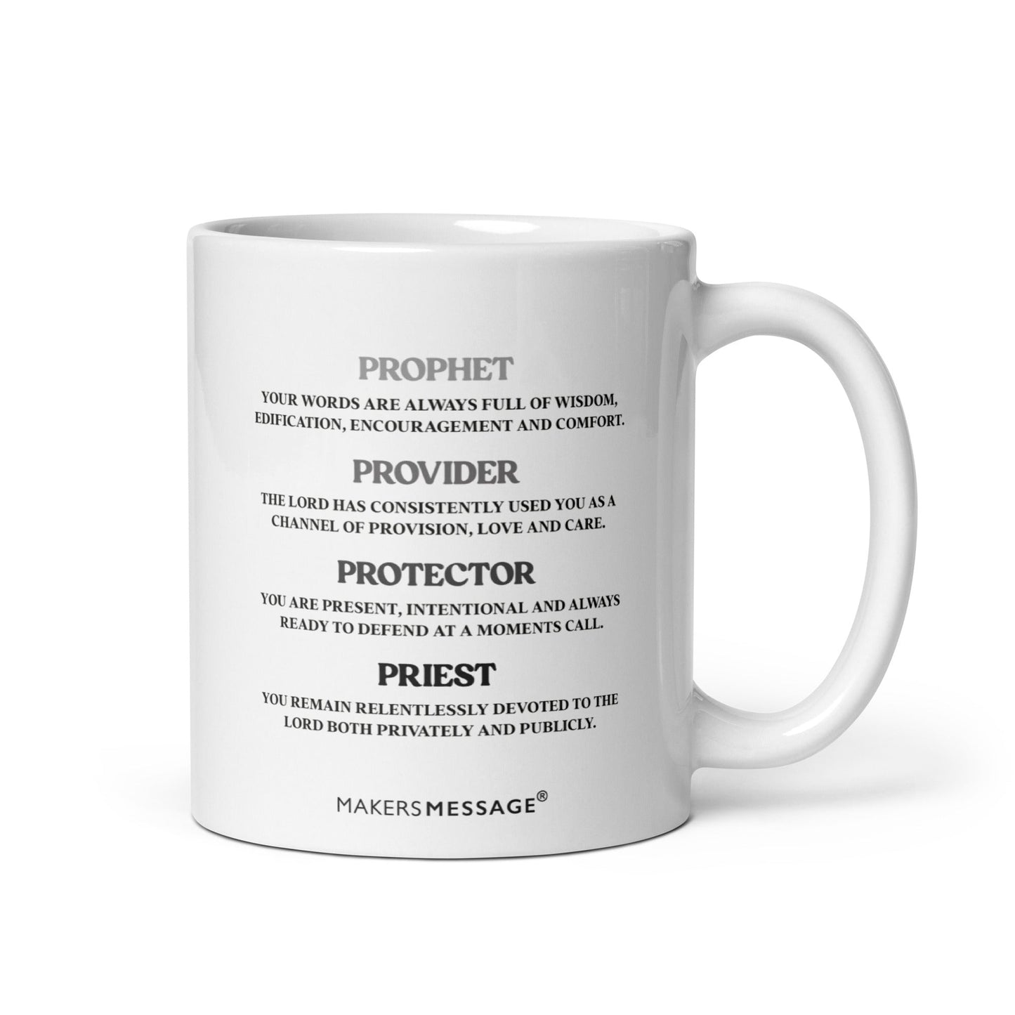 Prophet, Provider, Protector, Priest Personalised Mug For Men