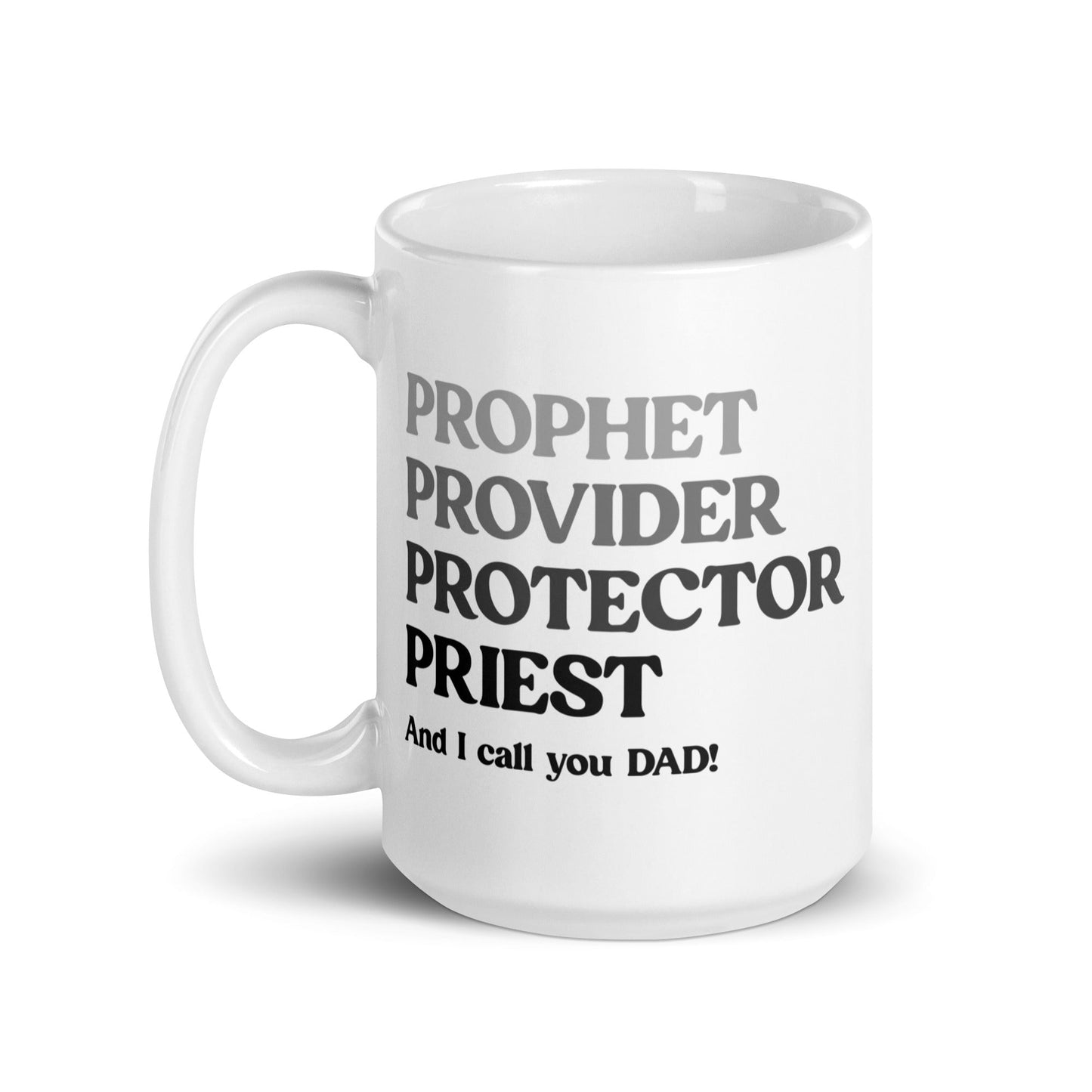 Prophet, Provider, Protector, Priest Personalised Mug For Men
