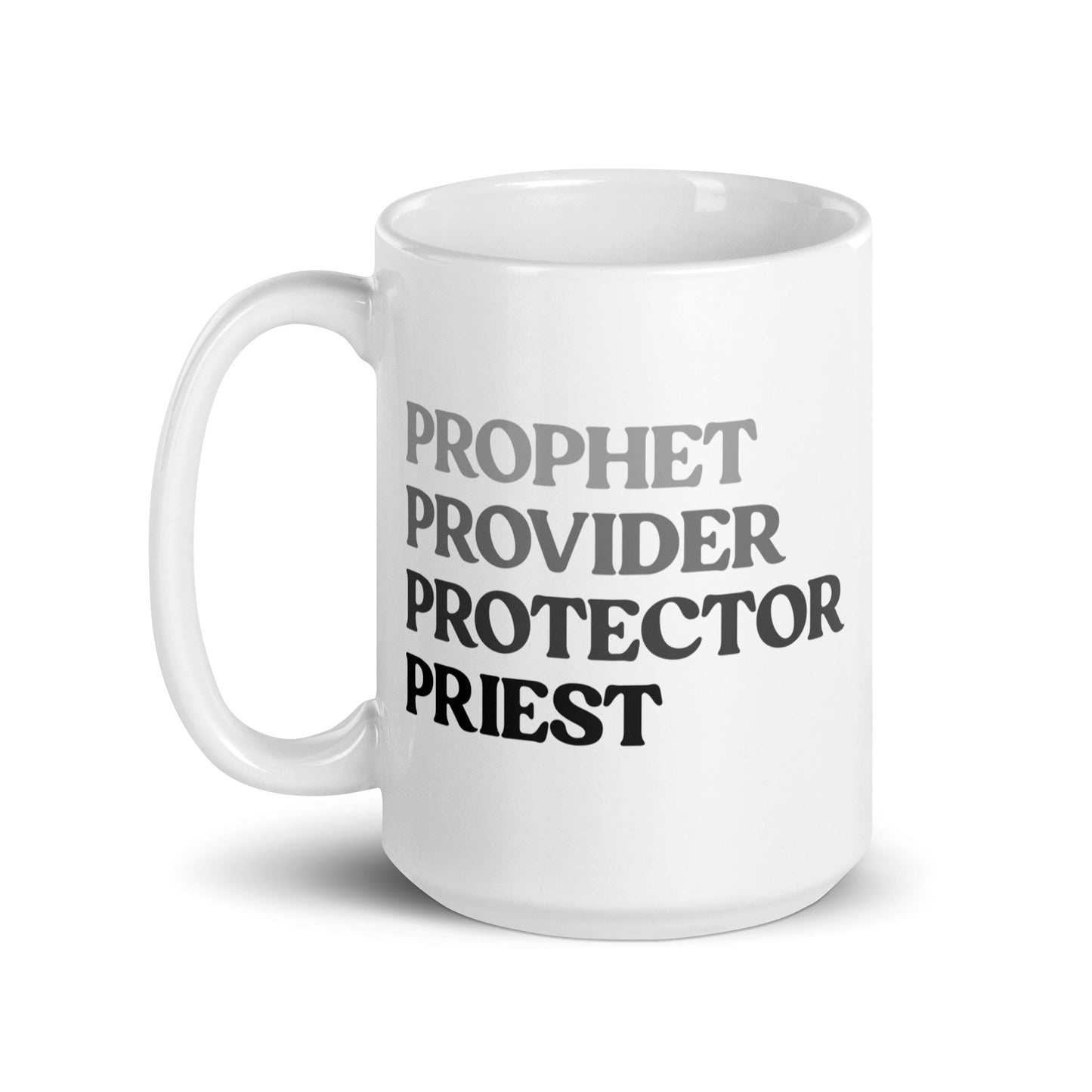 Prophet, Provider, Protector, Priest Personalised Mug For Men