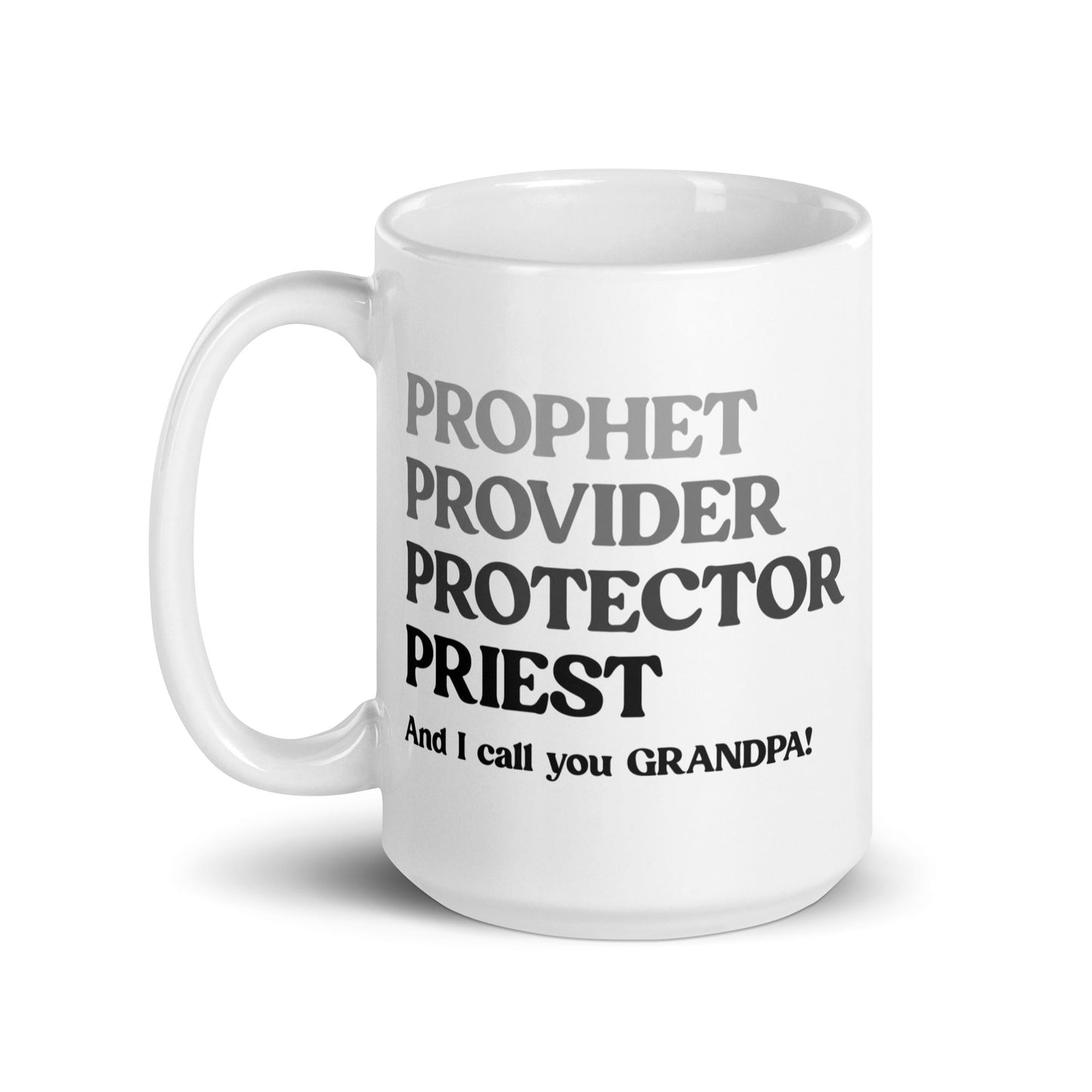 Prophet, Provider, Protector, Priest Personalised Mug For Men