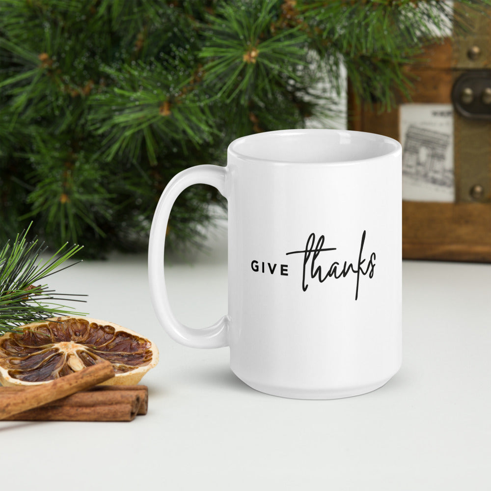 Give Thanks Mug