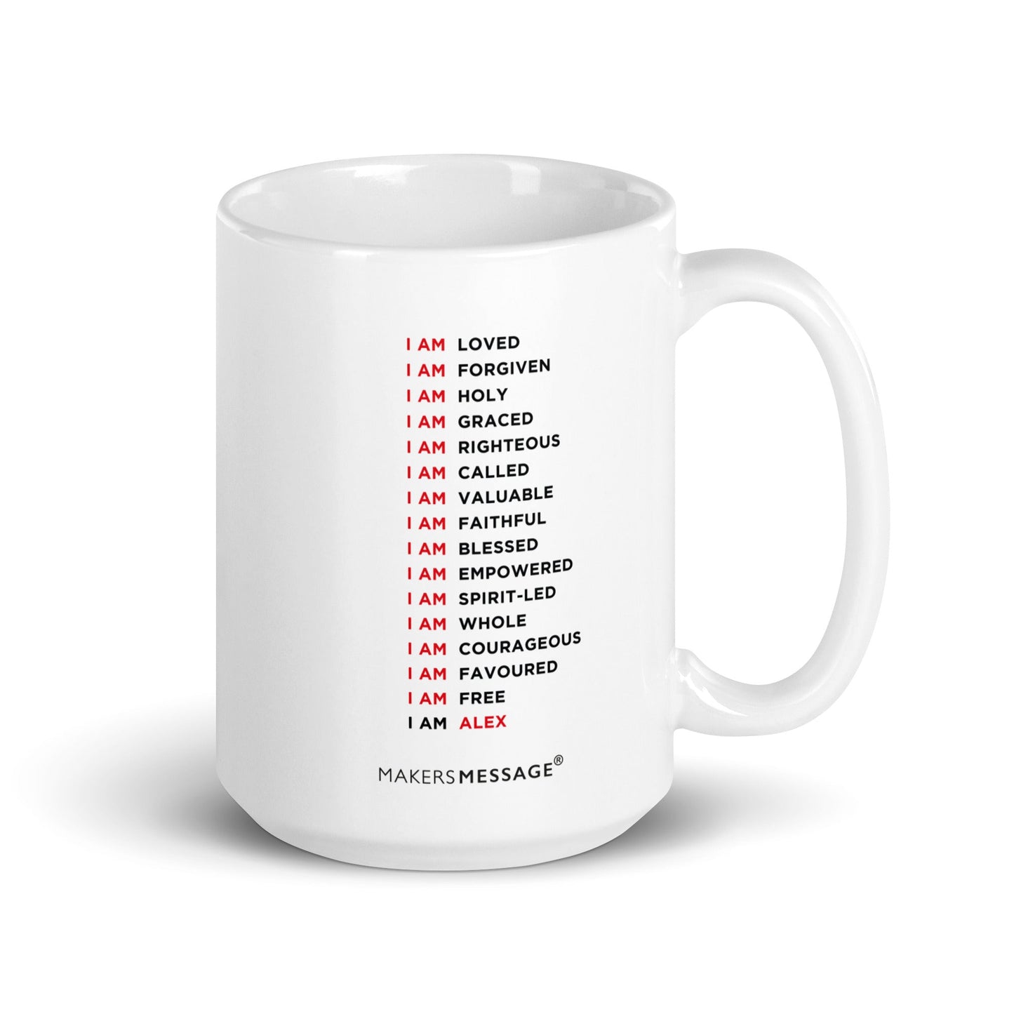 I am Who God Says I am Personalised Affirmation Mug