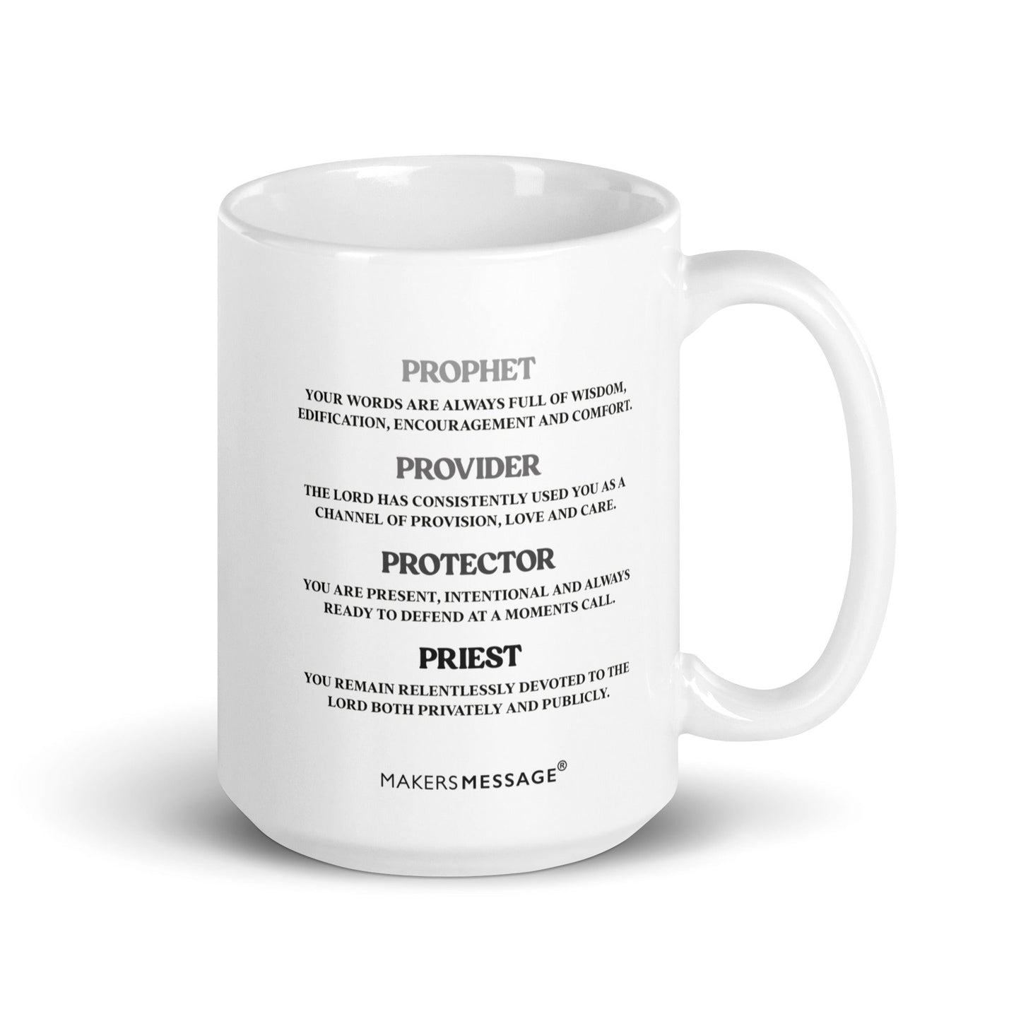 Prophet, Provider, Protector, Priest Personalised Mug For Men