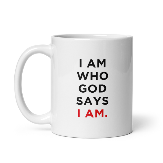 I am Who God Says I am Personalised Affirmation Mug